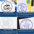 Hybrid Outline Crayons Customized Teacher Library Seal - Teacher Gift Stamp for Personalized Book Stamping