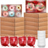 30 Sets of Cookie Boxes, 9.5x5.9x1.8 Inches Bakery Boxes with Clear Lids for Pastries, Macaron, Strawberries