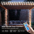 66FT 200LED 1800mAh IP67 8 ICRGB Solar Rope Lights, Outdoor Waterproof Solar Lights with Remote, String Light