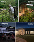 3 Modes,36 (2 Pack) ICEKO KN Clip On Solar Motion Lights Outdoor Waterproof, Solar Fence Lights Outdoor with Lighting
