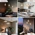 1-to-3 E26/E27 Vintage Plug-in Pendant Light Kit with Hanging Sockets, Industrial Hanging Light with Individual Rotary