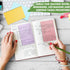 Seajan 48 Pcs Lined Sticky Notes, 4 x 6 Self Stick Note Pads, 50 Sheets/Pad, Bright Colors