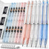 Nicpro 23PCS Pastel Mechanical Pencil 0.5 & 0.7 mm with Case, 12 Tubes HB Lead Refills, 3 Erasers for Student Writing