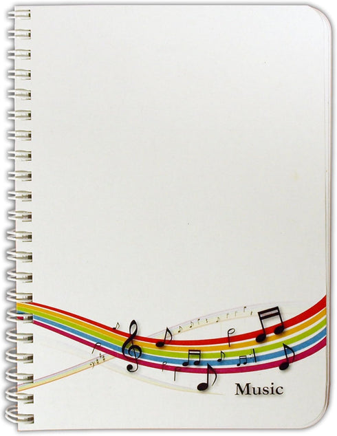 BookFactory Music Notebook/Music Journal, 100 Pages, 5'' x 7'', 10 Staves per page Format