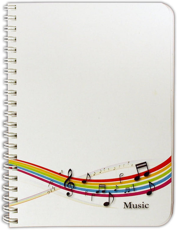 BookFactory Music Notebook/Music Journal, 100 Pages, 5'' x 7'', 10 Staves per page Format