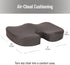 Mind Reader Memory Foam Seat Cushion with Air-Cloud Technology, Sciatica, Coccyx & Hip Pain Relief, Office, Memory
