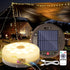 4 1 8 (42ft), Outdoor Waterproof Portable Stowable String Light, in Retractable Camping String Lights with Lighting