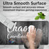 VSOJSOJKE Set Large Game Mouse Pad + Wrist Support Pad + Coffee Coaster, Quote Chaos Coordinator Foldable Table Mat