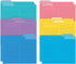 Better Office Products Lined File Folders, 12 Pack, Heavyweight, 1/3 Cut Tabs, 6 Vibrant Colors, Letter Size Folders,