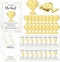 Juinte 60 Sets Employee Appreciation Gifts Bulk Trophy Pins with Thank You Cards