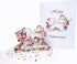 iGifts And Cards Happy 25th Milestone Anniversary 3D Pop Up Greeting Card - Soulmates, Lovebirds, Silver,
