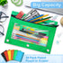 SpringFlower 36 Pack Pencil Pouch for 3 Ring Binder, Smooth Zipper Pencil Pouch Bulk for School Office Supplies