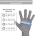 Cut Resistant Gloves Food Grade Level 5 Kitchen Hand Protection (Small Palm Diameter 2.80-3.35inch)