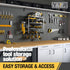 YYR 4 Layer Power Tool Organizer Wall Mount, 16 Inch Cordless Drill Hanger Storage Rack with Charging Station Shelf