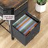File Cabinet with 4 Drawers, Mobile Rolling Printer Stand, Fits A4 or Letter Size, Fabric Vertical File Cabinet with