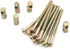 binifiMux 10-Pack M6 x 75mm Furniture Crib Baby Bed Bolt & Barrel Nut, Zinc Plated