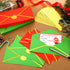 Outus Christmas Envelopes 100 Pack #10 Business Envelopes with Gold Border, Self Adhesive Mailing Envelopes (Red, Green)