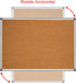 BIBOC 24 x 36 inches Cork Board, Bulletin Board, Felt Board for Homes or Offices with Silver Frame