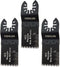 Oshlun MMC-1003 1-1/3-Inch Precision Japan HCS Oscillating Tool Blade, 3-Pack with Quick-Fit Arbor