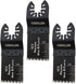 Oshlun MMC-1003 1-1/3-Inch Precision Japan HCS Oscillating Tool Blade, 3-Pack with Quick-Fit Arbor