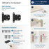 BPR7629FB 1 Pair/2 Pack Amerock | Face Frame Cabinet Hinge | Variable Overlay Self Closing Face Mount | Matte Black |