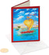 Papyrus Anniversary Card - Sailboat Design