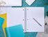 It's Academic College-Ruled Spiral Notebook, 1-Subject, 80 Sheet, Metallic Purple and Teal, 4 Pack