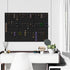 MaxGear Large Cork Board for Wall, 36" x 24", Black Bulletin Board, 6 Pack Felt Wall Tiles with Pushpins