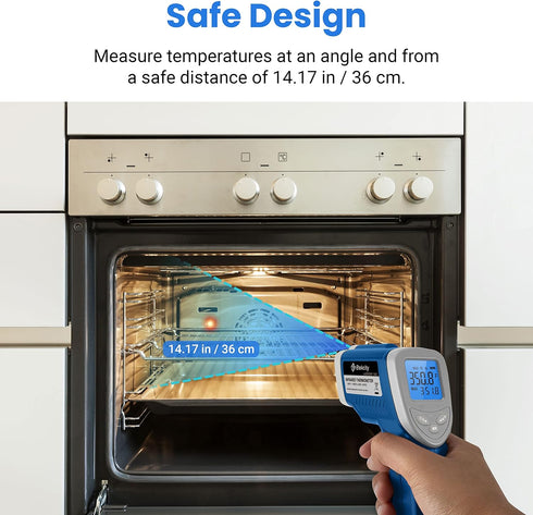 Etekcity Infrared Thermometer 1080, Laser IR Surface Tool for Cooking, Meat, Griddle, Grill, HVAC, -58°F to 1130°F, Blue