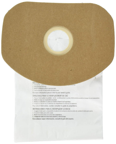 Sanitaire BV-2 Premium Paper Bag (Pack of 5) for SC412 Series Backpack Vacuum, 62370A, White