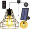 Solar Pendant Lights, Solar Powered Shed Light with Pull Cord and Remote