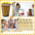 50 Sets (10 Qilery Bee Theme Pen Favor Bulk Thank You for Bee-ing Awesome Employee Volunteer Teacher Nurse Gifts