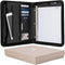 Forevermore Portfolios Padfolio Binder - Professional Faux Leather Travel Organizer Pouch for Tablet, Documents, Black