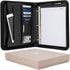 Forevermore Portfolios Padfolio Binder - Professional Faux Leather Travel Organizer Pouch for Tablet, Documents, Black
