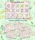 PartyGalore Floral Bible Tabs for Women, Personalized Bible Journaling Tabs, Large Print Bible Tabs for Easy