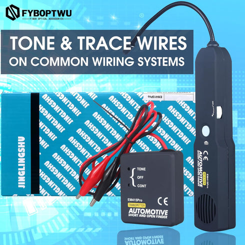 6-42V Cable Circuit Wire Tracker Automotive Electrical Open & Short Finder Circuit Tester with Tone Generator - Cable
