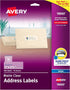 Avery 18660 Clear Mailing Labels, 300 Count