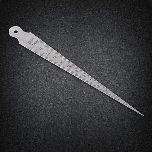 Zetiling 1-15mm Taper, Taper Gage, Stainless Steel Taper Welding Test Miniature Accurate Figures Welding Test