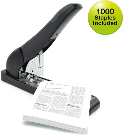 Rapesco 1551 ECO HD-210 Extra Heavy-Duty Stapler with 1000 Type 923 Staples, Black
