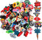Nicunom 100 Pcs Pencil Topper Decoration - Cute Cartoon Pencil Clip Decorations for Students Gifts Classroom Rewards