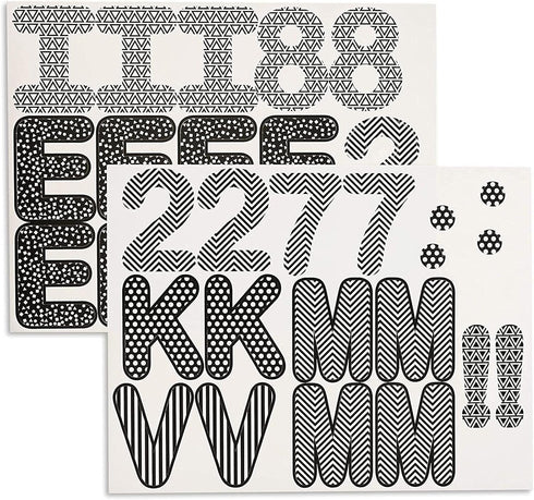 Juvale 144 Count Bulletin Board Alphabet Letters and Numbers