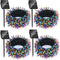 SOLARBABY 4 Pack Solar Christmas Lights Outdoor,Total 146Ft 400 LED Solar String