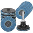9Pcs 2 inch Flap Disc Zirconia Alumina Quick Change Sanding Discs with 1Pc Disc Pad Holder for Rotary Tools