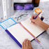Diary with Lock, A5 Locking Journal PU Leather Refillable Writing Notebook with Combination Password, Secret Lock