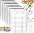 MotBach 2000PCS Price Tags Stickers, White Blank Pricing Sticker Label Tag, Self Adhesive Jewelry Sticker Labels