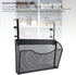 ZJchao Desk Side Storage Organizer Adjustable Mesh Hanging Desk Organizer Carbon Steel and PP for Office School