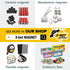 X-bet MAGNET Dry Erase Magnetic Labels, 30 pcs 1x3 - Reusable Sticky Notes for Refrigerator - Blank Magnet Stickers