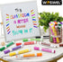 50 Count 10 WOSWEL Dry Erase Markers Bulk, Chisel Tip Whiteboard Markers, Low Odor Thick Dry Erasable Markers, Assorted