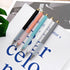 Linbsunne 1mm Medium Point Ballpoint Pens, Black Ink Work Pen with Soft Grip, Retractable, Gold Clip (6 count)