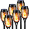 Toodour Solar Torch Flame Lights, 6 Pack Solar Lights Outdoor with Flickering